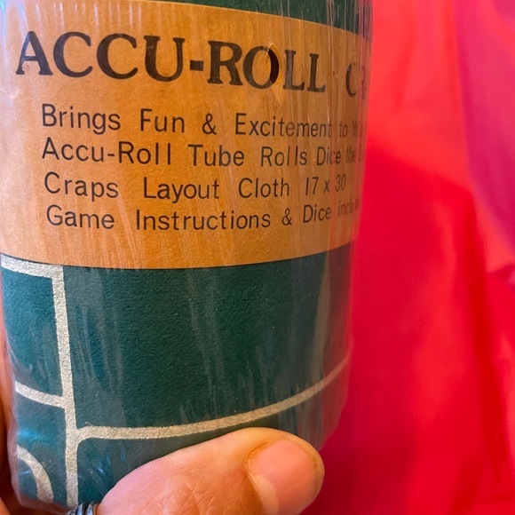 Tobax Games Rare Vintage Accuroll Craps Layout Cloth 7x3 Poshmark